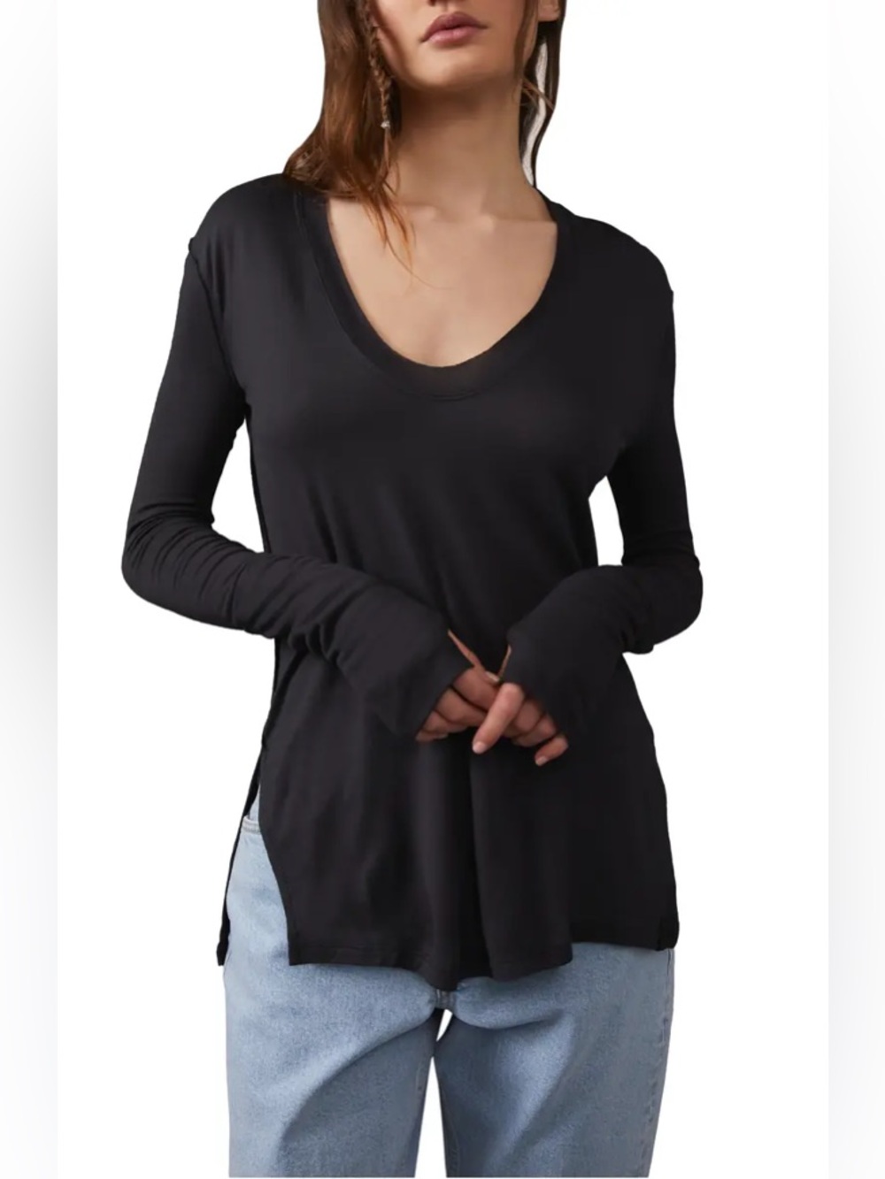 Free People We The Free Fresh & Clean Long Sleeve Top
